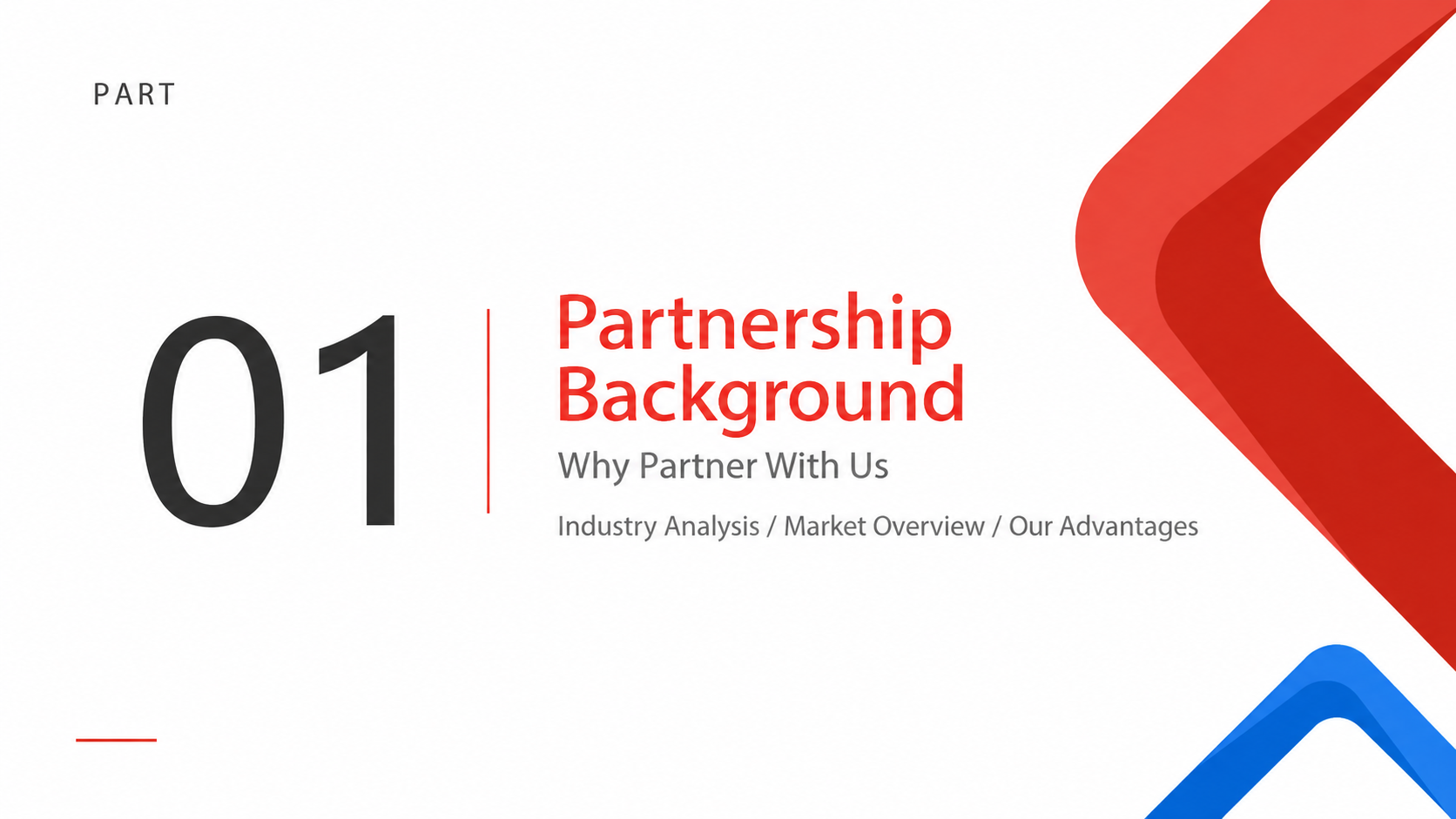 Partnership background: industry, market and advantages
