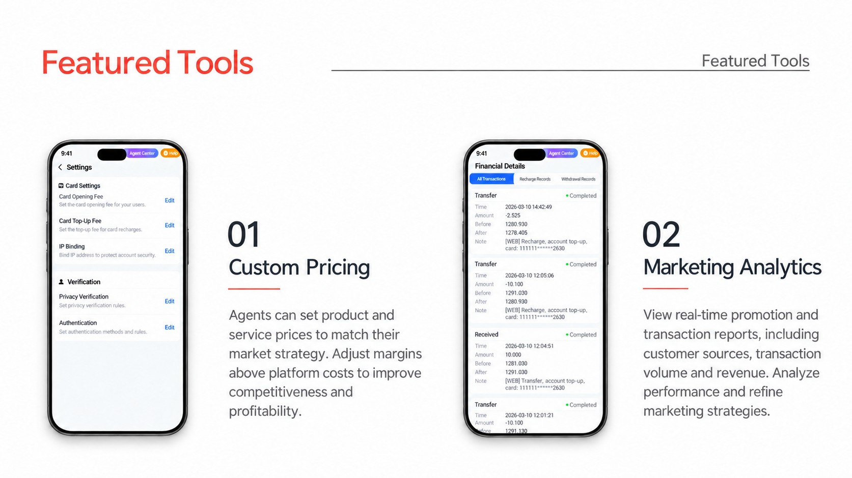 Custom pricing and marketing analytics tools